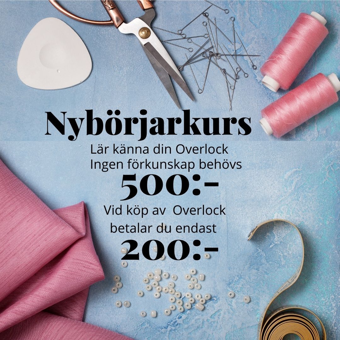 ZannaZ Symaskinskurs: Nybörjarkurs Overlock 15/12