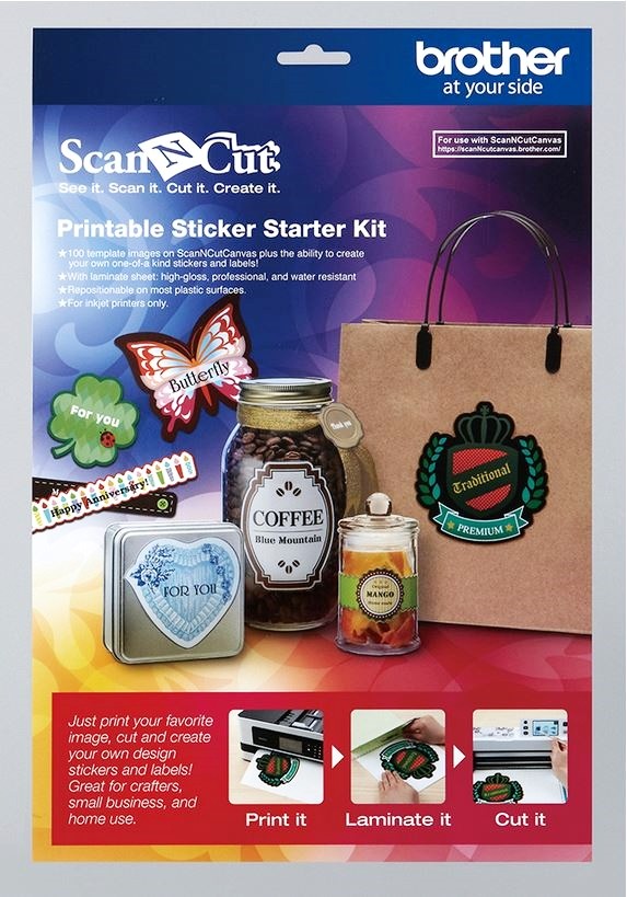 ScanNcut startkit för etiketter