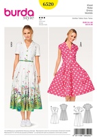 6520. Burda Dam - WOMEN'S' DRESS, BLOUSE AND SKIRT