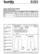 Burda 6283 - Byxa - Dam