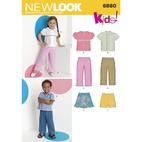 New Look 6880 - Byxa Kjol Skjorta Shorts - Baby Flicka Pojke