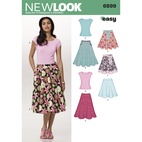 New Look 6899 - Kjol Top - Dam