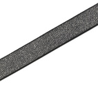 Resårband 25mm - BLACK/SILVER