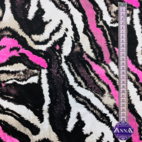 Tiger, pink - Viscose jersey