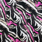 Tiger, pink - Viscose jersey