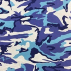 Camo, Blå -Trikåtyg