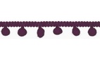 Pom-Pom band, 15mm - Purple