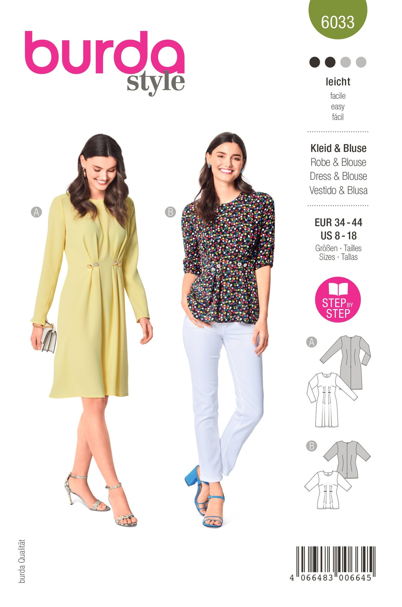 BURDA 6033 - KLÄNNING BLUS - DAM