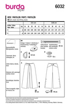 BURDA 6032 - BYXA - DAM