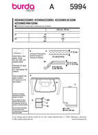 BURDA 5994 - FÖRKLÄDE - ACCESSOARER