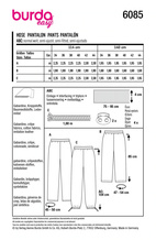 BURDA 6085 - BYXA - DAM