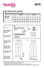 BURDA 6079 - BYXA - DAM