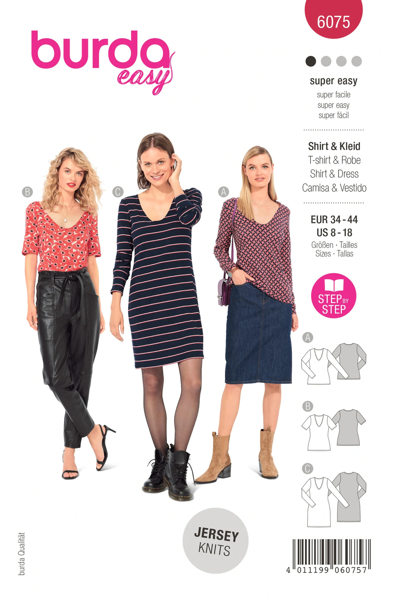 BURDA 6075 - KLÄNNING TOP