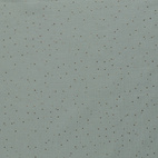 Muslin tyg, dots - Dusty mint