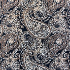 Paisley, svart - Bengalin