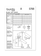 Burda 5768 herrjacka